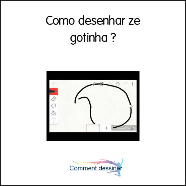 Como desenhar zé gotinha